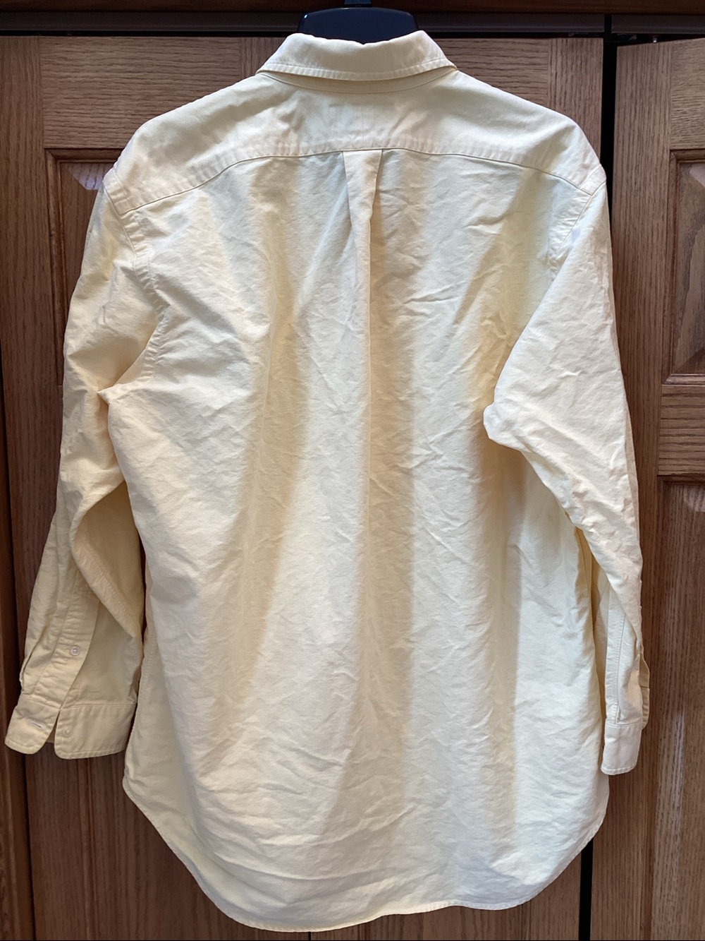 Ralph Lauren vintage light yellow Yarmouth cotton Oxford button down shirt - Picture 4 of 11